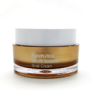 Крем регенеруючий з равликовим муцином FarmStay DR.V8 Solution Snail Cream 50ml