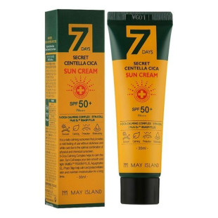Сонцезахисний крем із центелою May Island 7 Days Secret Centella Cica Sun Cream SPF 50+/PA+++ 30ml