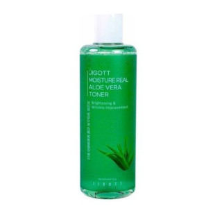 Увлажняющий тонер с экстрактом алоэ Jigott Moisture Real Aloe Vera Toner 300ml