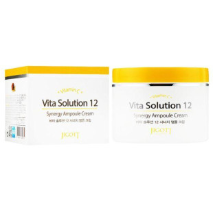 Тонизирующий крем для лица JIGOTT VITA SOLUTION 12 SYNERGY AMPOULE CREAM 100ml