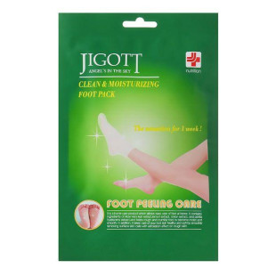 Маска-шкарпетки для пілінгу ніг JIGOTT CLEAN&MOISTURIZING FOOT PACK