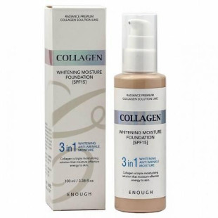 Тональный Крем Осветляющий С Коллагеном Enough Collagen Whitening Moisture Foundation 3 in 1 SPF 15 1 (№23)