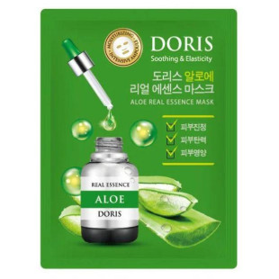 Ампульная маска с экстрактом алоэ DORIS ALOE REAL ESSENCE MASK 25ml