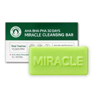 Косметическое брусковое мыло с кислотным комплексом для проблемной кожи Some By Mi, AHA. BHA. PHA 30 Da