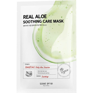 Маска тканинна з екстрактом алое для обличчя Some By Mi Real Aloe Soothing Care Mask 20ml