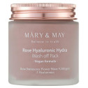Глиняная маска для лица увлажняющая с розой Mary&May Rose Hyaluronic Hydra Wash off Pack 125g, фото 2
