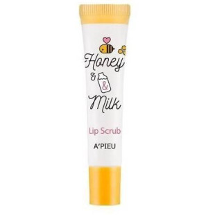 Скраб для губ з медом та молочними протеїнами A"Pieu Honey & Milk Lip Scrub 8ml