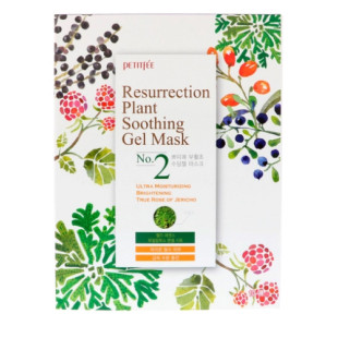 Маска тканинна зволожуюча для тьмяної шкіри шкіри Petitfee&Koelf Resurrection Plant Soothing Gel