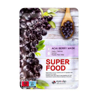Тканинна маска для обличчя Eyenlip Super Food Mask # Acai Berry x 1ea