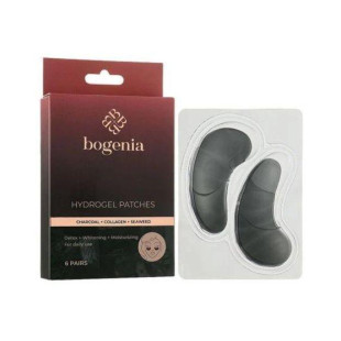 Гидрогелевые патчи под глаза с древесным углем, детокс Bogenia Hydrogel Patches 6 пар