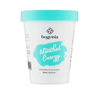 Очищувальний скраб для шкіри голови "Енергія ментолу" Bogenia Cleansing Scalp Scrub Menthol Energy 250ml