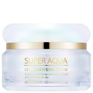 Крем регенерирующий с улитковым муцином Missha Super Aqua Cell Renew Snail Cream 52ml