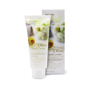 Крем для рук Зволожуючий З Екстрактом Оливи 3W CLINIC Moisturizing Hand Cream Olive