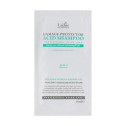 Шампунь для окрашенных волос бесщелочной рН 4.5 La"dor Damaged Protector Acid Shampoo 10ml, фото 2