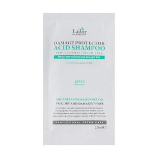 Шампунь для окрашенных волос бесщелочной рН 4.5 La"dor Damaged Protector Acid Shampoo 10ml