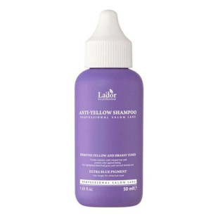 Шампунь для устранения желтизны осветленных волос La"dor Anti-yellow Shampoo 50ml