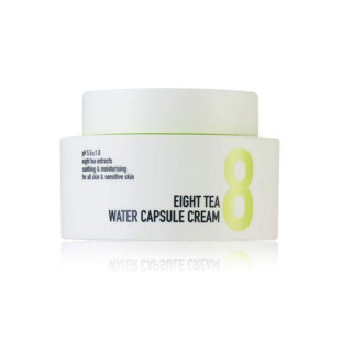 Увлажняющий крем для лица с керамидами, пантенолом и витамином BOM EIGHT TEA WATER CAPSULE CREAM
