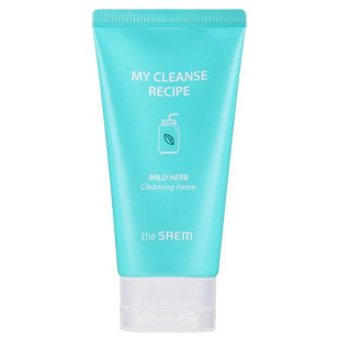 Пенка для умывания с экстрактами трав The Saem My Cleanse Recipe Cleansing Foam-Mild Herb