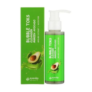 Пенка пузырчатая зеленая для лица Eyenlip CERAMIDE GREEN TOKS BUBBLE CLEANSER 200ml