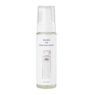 М'яка кислотна очищуюча пінка What a skin Mild BHA 5.5 Bubble Foam Cleanser 200ml
