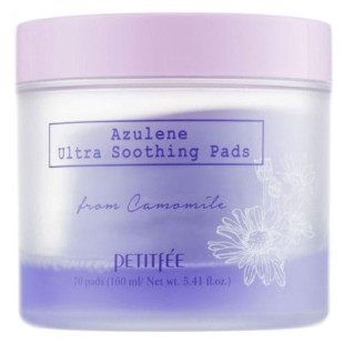 Ультра-успокаивающие подушечки для очистки и тонизирования Petitfee & Koelf Azulene Ultra Soothing Pa