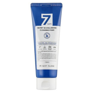 Пінка для вмивання з гіалуроновою кислотою May Island 7 Days Secret 4D Hyaluronic Cleansing Foam 150