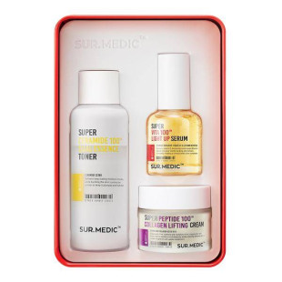Эффективный комплекс для ухода за кожей лица. Тонер, сыворотка, крем с керамидами Neogen SUR.MEDIC+
