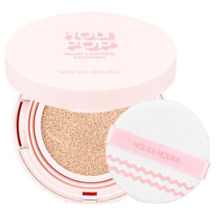 Матуючий кушон для вирівнювання тону шкіри Holika Holika Holi Pop Blur Lasting Cushion 01 Vanilla Blur