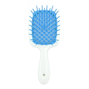 Расческа для волос белый с голубым Janeke Superbrush