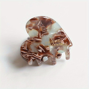 Заколка для волосся NYU. NYU France hair clip Heart Marble-Green