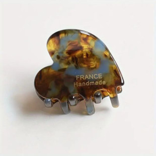 Заколка для волосся NYU.NYU France hair clip Heart Marble-Blue