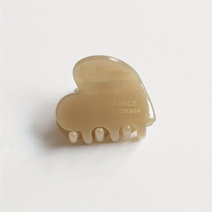 Заколка для волосся NYU.NYU France hair clip Heart Beige