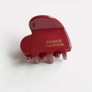 Заколка для волосся NYU.NYU France hair clip heart Marsala