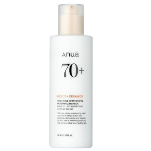Інтенсивне зволожувальне молочко з рисом і ніацинамідом Anua Rice 70 Intensive Moisturizing Milk 150
