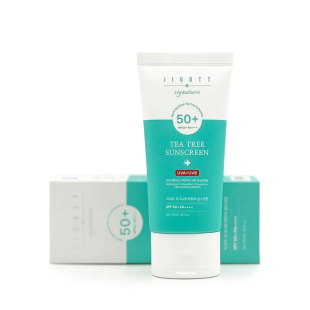 Солнцезащитный крем с экстрактом чайного дерева Jigott Signature Tea Tree Sunscreen 70ml
