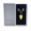 Компактний роликовий масажер для підтяжки обличчя WELLDERMA Face Lifting Compact Roller Gold, фото 3