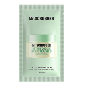 Охолоджувальна маска для обличчя Mr. Scrubber Instant Cooling Green Tea Mask, 5 ml