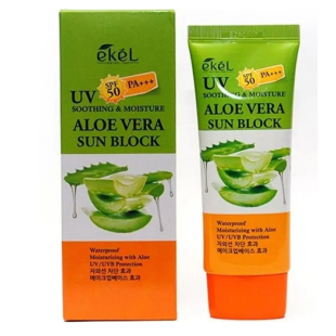 Сонцезахисний крем з алоє EKEL Soothing & Moisture Aloe Vera Sun Block 70ml
