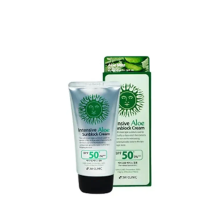 Солнцезащитный увлажняющий крем 3W Clinic Aloe Sunblock Cream SPF 50+PA+++ 70ML
