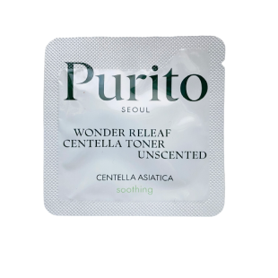 Тонер заспокійливий з центелою без олій <Sample>PURITO Wonder Releaf Centella Toner Unscented 1ml