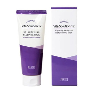 Ночная маска осветляющая Jigott Vita Solution 12 Brightening Sleeping Pack 180ml
