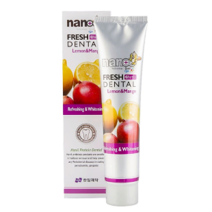 Зубная паста лимон манго Hanil FRESH DENTAL lemon &mango 160 гр