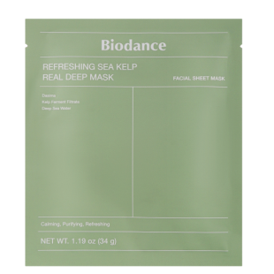 Гидрогелевая маска с морскими водорослями Biodance Refreshing Sea Kelp Real Deep Mask 1sheet