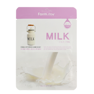 Тканинна маска з молочними протеїнами FarmStay Visible Difference Mask Sheet Milk