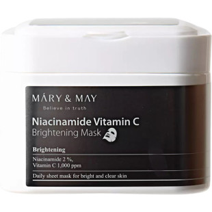 Набір масок для обличчя з ніацинамідом та вітаміном C Mary & May Niacinanide Vitamin C Brightening M