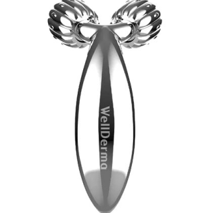 Компактный роликовый массажер для подтяжки лица WELLDERMA Face Lifting Compact Roller Silver