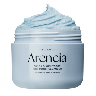 Очищающее средство для лица ARENCIA Fresh Blue Hyssop Rice Mochi Cleanser 120g