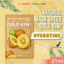 Тканевая маска для лица с экстрактом киви The Saem Natural Gold Kiwi Mask Sheet 1шт, фото 4