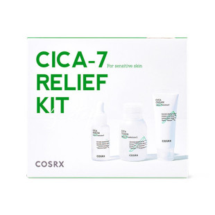Набор: тонер, сыворотка и успокаивающие крем с экстрактом центел Cosrx CICA-7 Relief Kit (3 step) 55