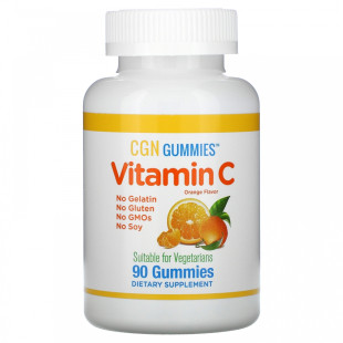 Конфеты жевательные с витамином C California Gold Nutrition Апельсин 90pcs
